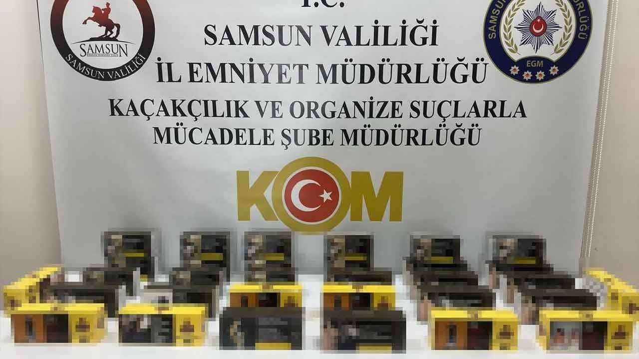 Samsun'da kaçakçılara polis darbesi! İlkadım'da binlerce doldurulmuş makaron ele geçirildi!