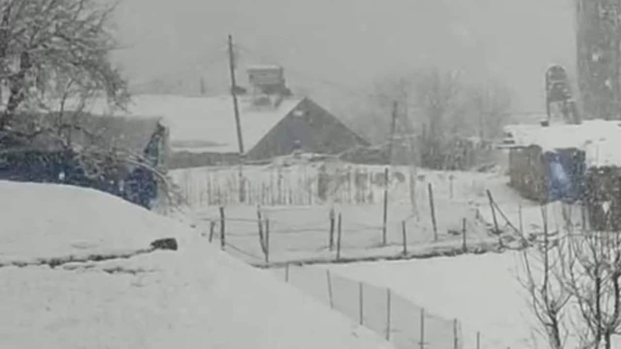Siirt’te lapa lapa kar yağdı
