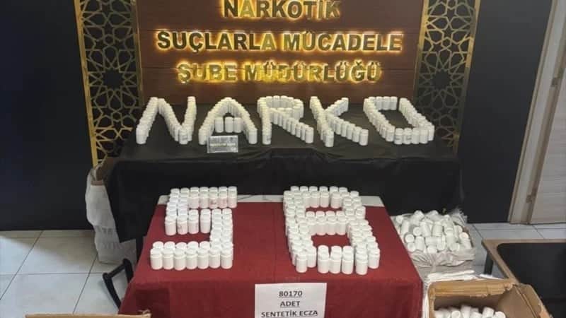 Sivas’ta dev operasyon: 80 bin uyuşturucu hap ele geçirildi!