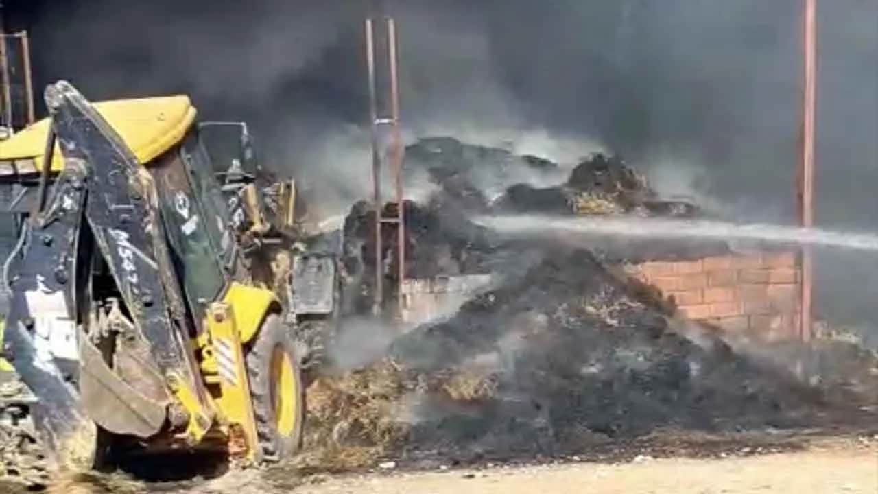 Sivrihisar'da facia! Çiftlik yangınında 25 küçükbaş hayvan telef oldu!