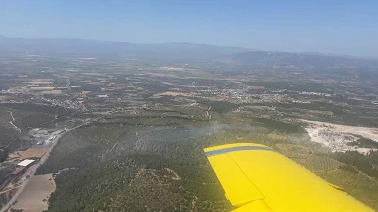 Soma'da korkutan yangın: Havadan ve karadan müdahale devam ediyor