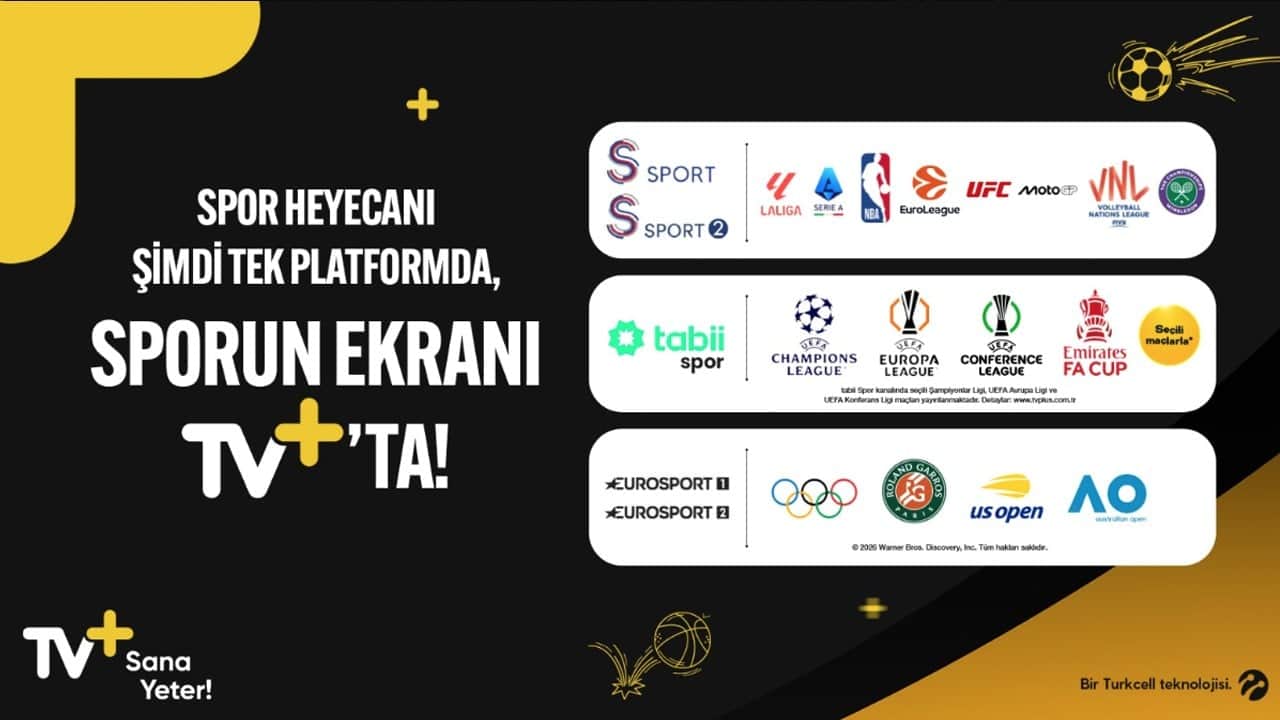 Sporun ekranı TV+ dünyanın dev spor karşılaşmalarını evinize getiriyor