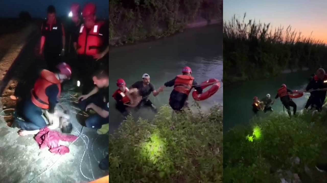 Sulama kanalına düştü! itfaiye görevlisinin kalp masajıyla hayata döndürüldü
