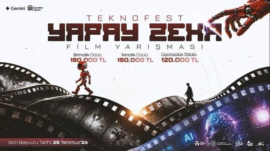 TEKNOFEST kapsamında düzenleniyor! "Yapay Zekâ Film Yarışması" başvuruları başladı