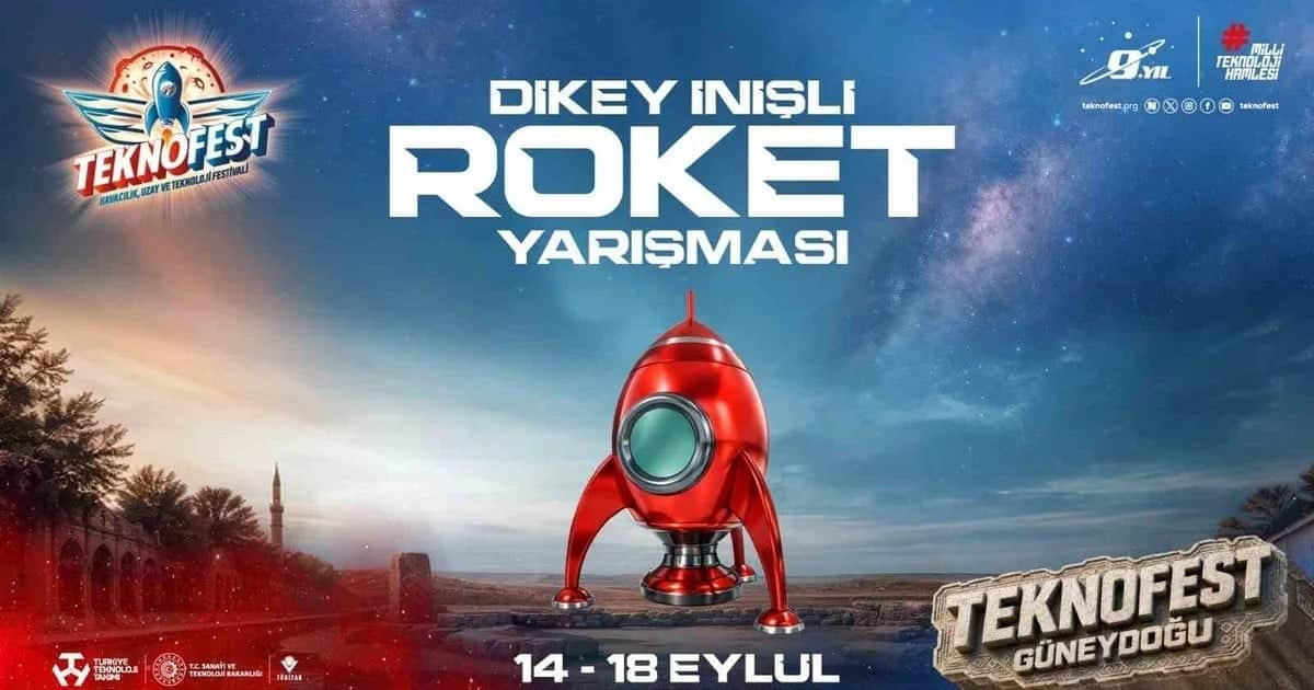 TEKNOFEST'in dikey iniş finalinde 15 takım 14-18 Eylül'de roketini indirmeye çalışacak