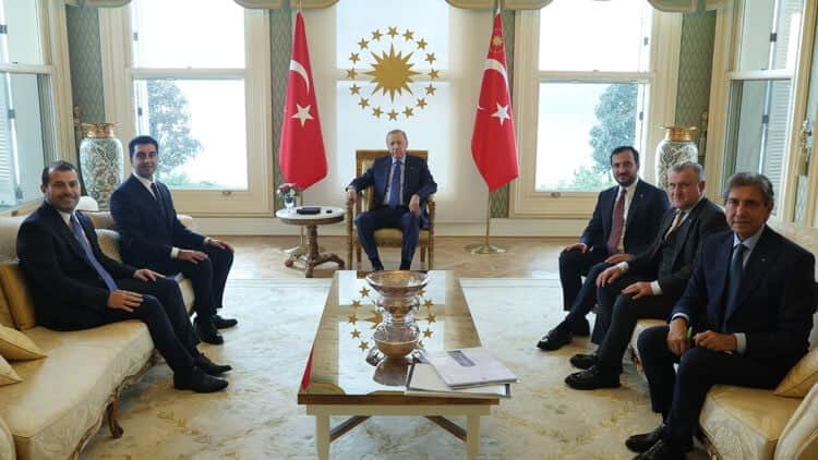 Tuzla Belediye başkanı Vahdettin Köşkü’nde Başkan Erdoğan Bingöl'ü kabul etti