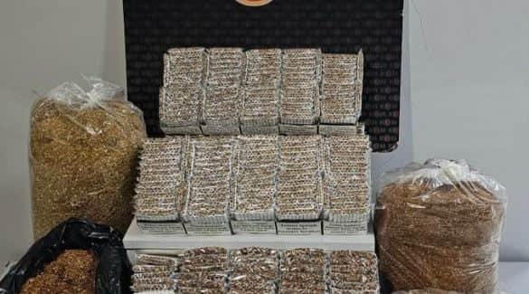 Uşak’ta kaçak tütün ve makaron operasyonu