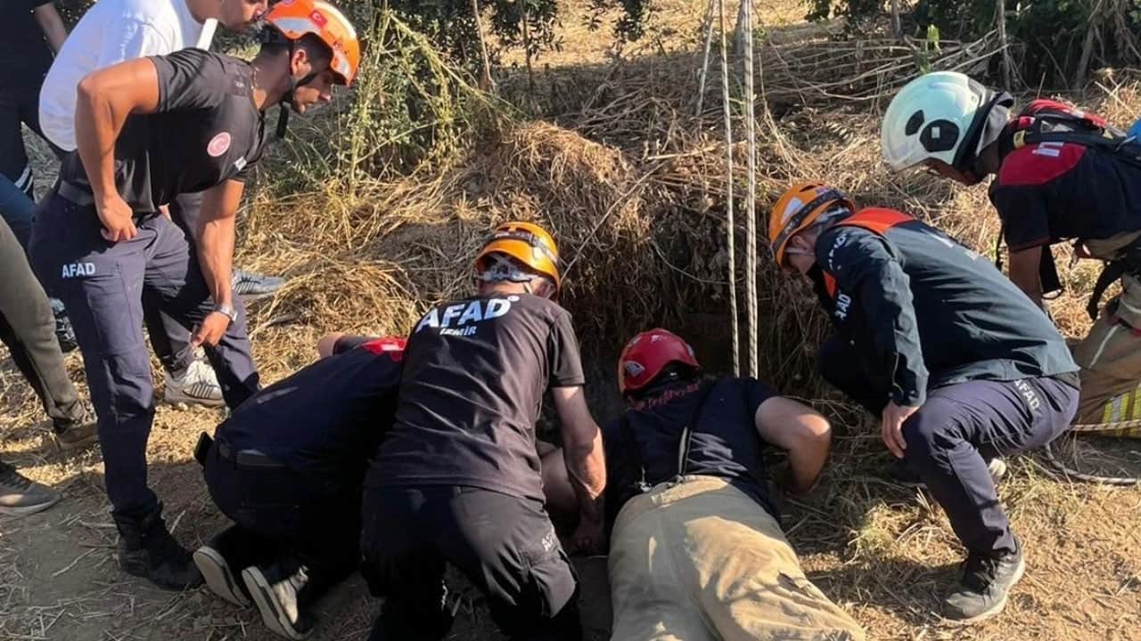 Ya kimse görmeseydi! 20 metrelik kuyuya düştü, AFAD ekipleri kurtardı