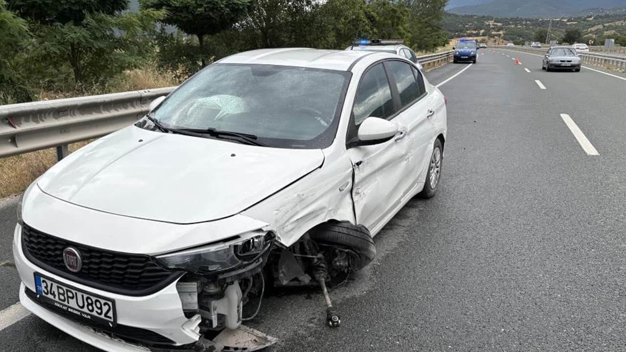 Yağmur beraberinde kaza getirdi