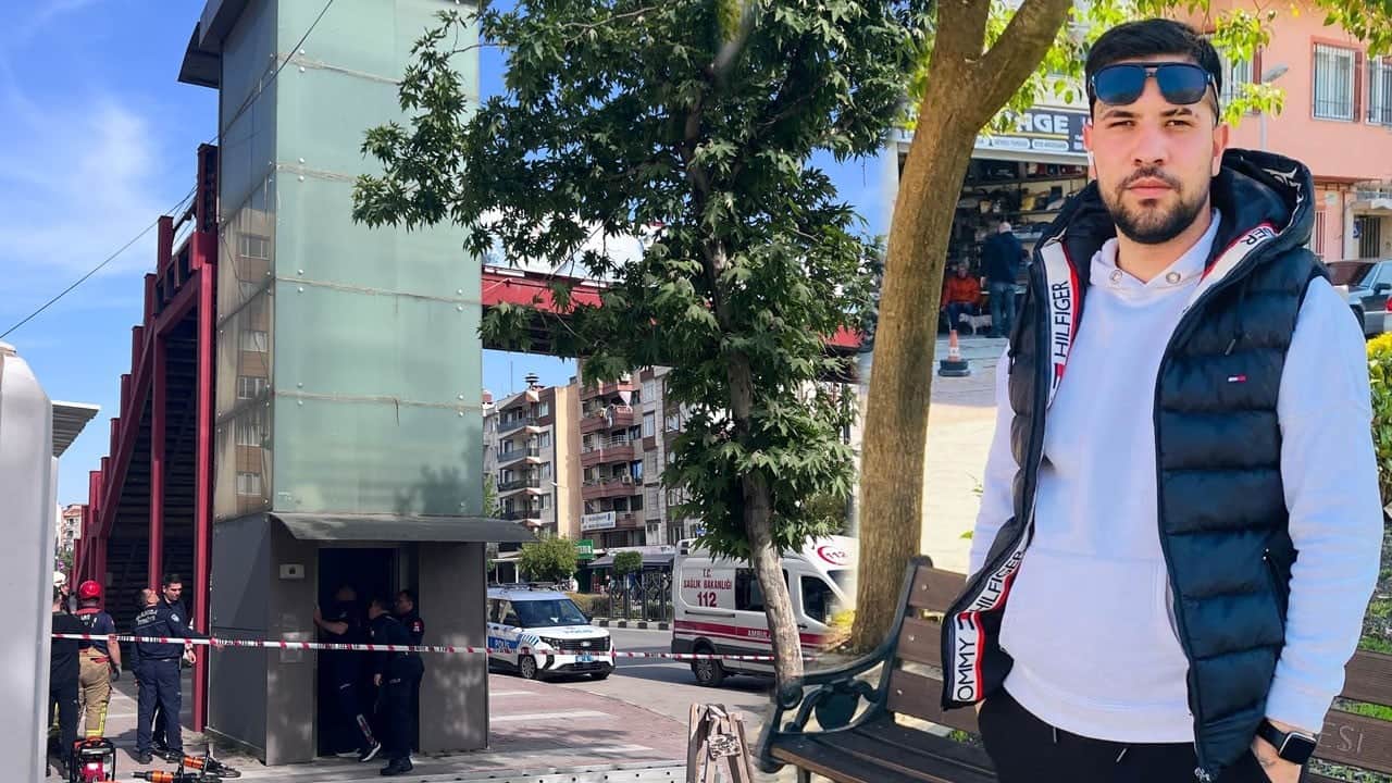 Yaya üstgeçidinin asansörü can aldı: Kapıda sıkışan genç adam hayatını kaybetti