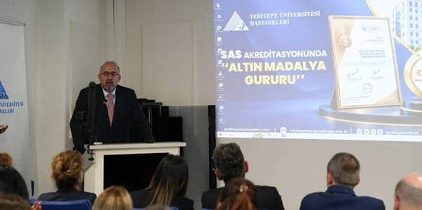 Yeditepe Koşuyolu Hastanesi İstanbul'da SAS altın akreditasyon belgesini alan ilk Üniversite hastanesi oldu
