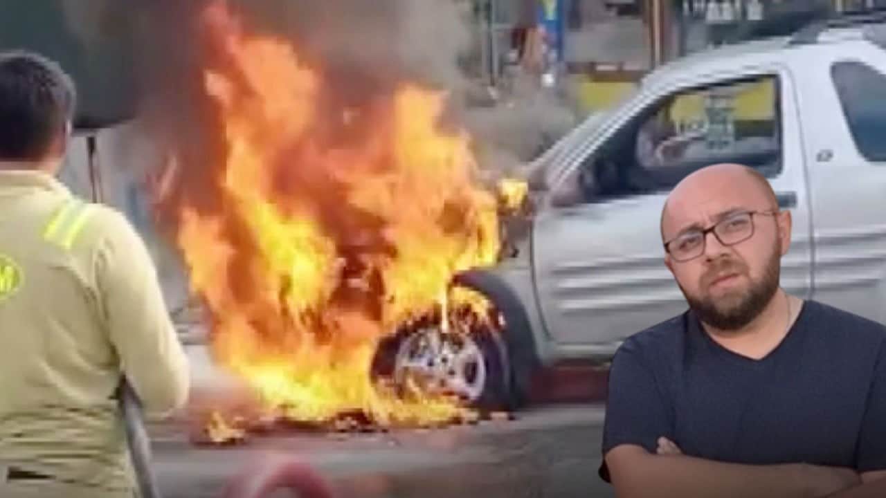 Yıllarca para biriktirip satın aldı! Yolda alev alev yandı