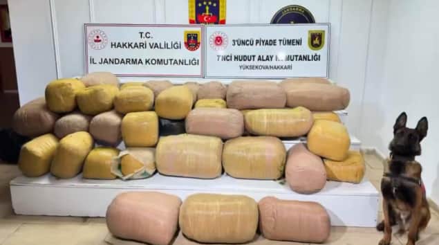 Yüksekova’da JİHA destekli operasyon: 626 kilo uyuşturucu ele geçirildi