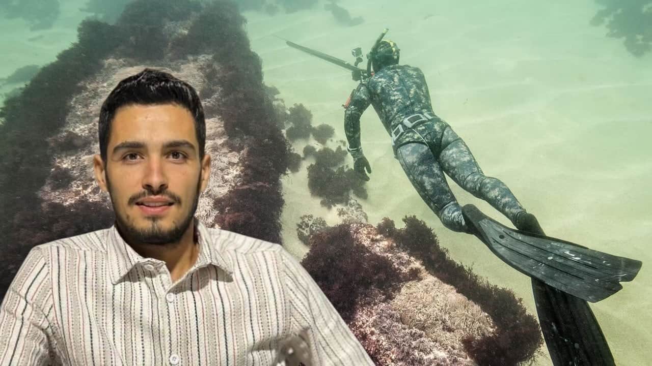 Zıpkınla daldı, cesedi kayaların arasına sıkışmış halde bulundu