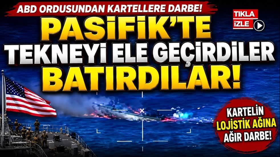 ABD ordusundan Pasifik’te kartellere ağır darbe! Tekneyi ele geçirip batırdılar