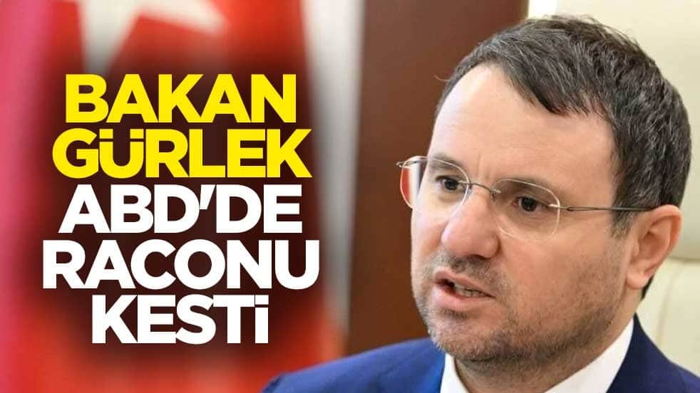Adalet Bakanı Akın Gürlek ABD'de raconu kesti