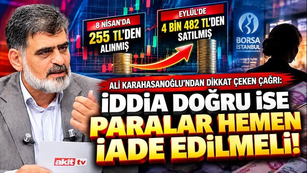 Ali Karahasanoğlu’ndan dikkat çeken çağrı: İddia doğru ise paralar hemen iade edilmeli