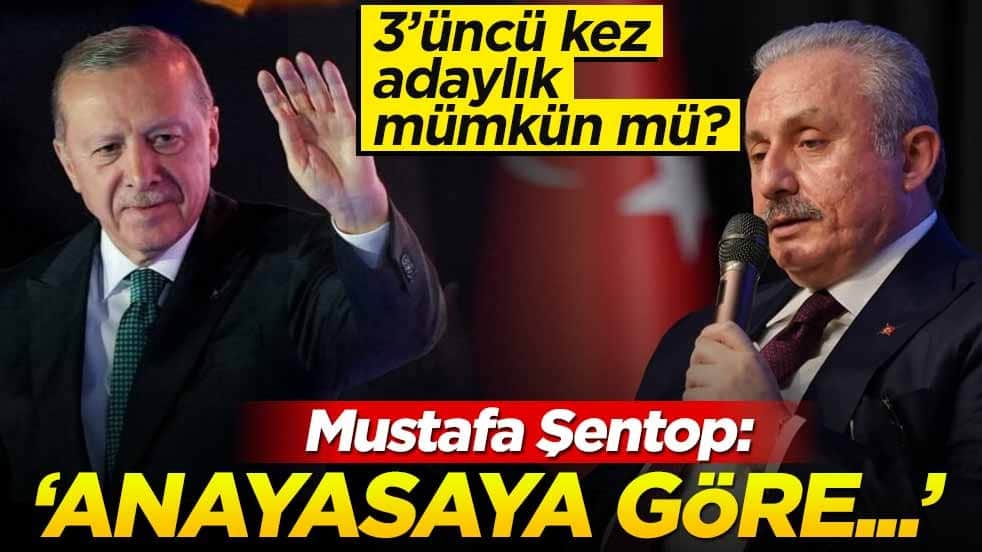 Başkan Erdoğan'ın adaylığıyla ilgili gündem olan yorum! Şentop: Şu anki anayasaya göre...
