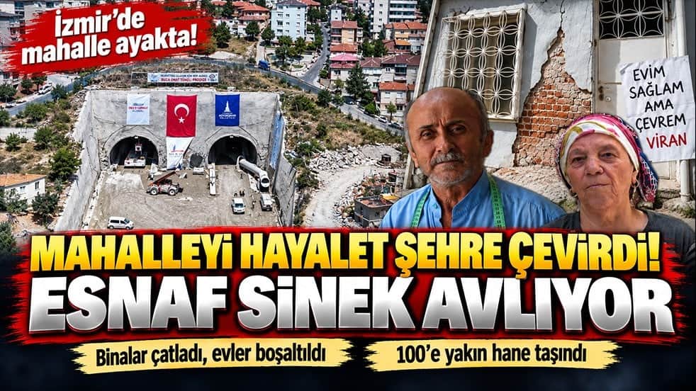 CHP’li belediyenin tünel projesi mahalleyi hayalet şehre çevirdi! Esnaf sinek avlıyor