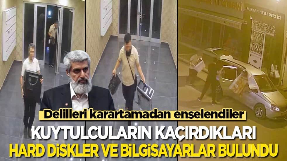 Delilleri karartamadan enselendiler: Kuytulcuların kaçırdıkları hard diskler ve bilgisayarlar bulundu