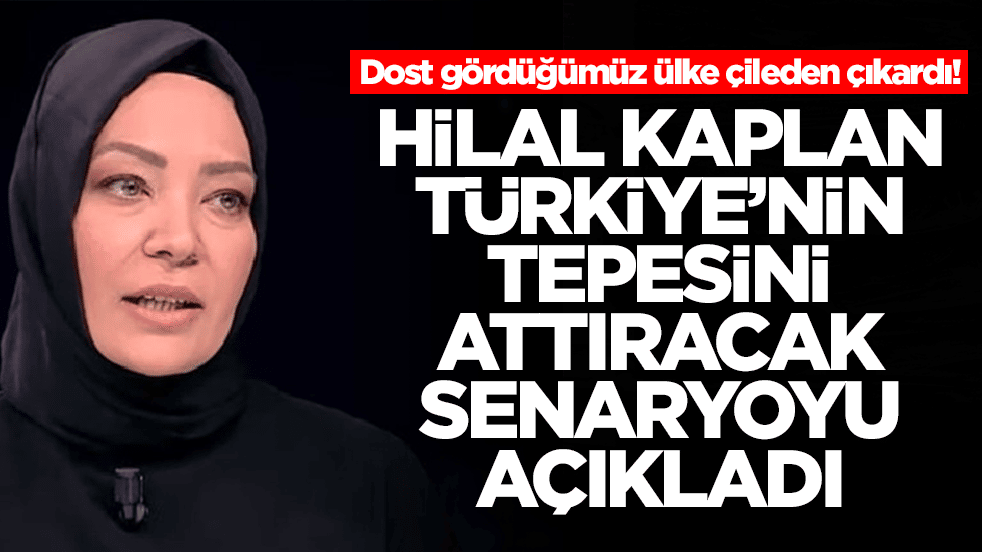 Dost gördüğümüz ülke çileden çıkardı: Hilal Kaplan Türkiye'nin tepesini attıracak senaryoyu açıkladı