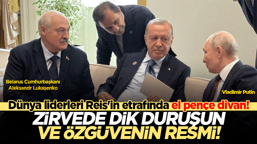 Dünya liderleri Reis'in etrafında el pençe divan! Zirvede dik duruşun ve özgüvenin resmi!