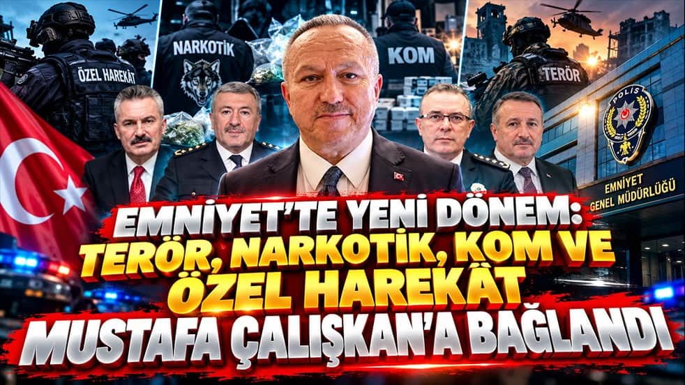 Emniyet’te yeni dönem: Terör, narkotik, KOM ve Özel Harekât Mustafa Çalışkan’a bağlandı