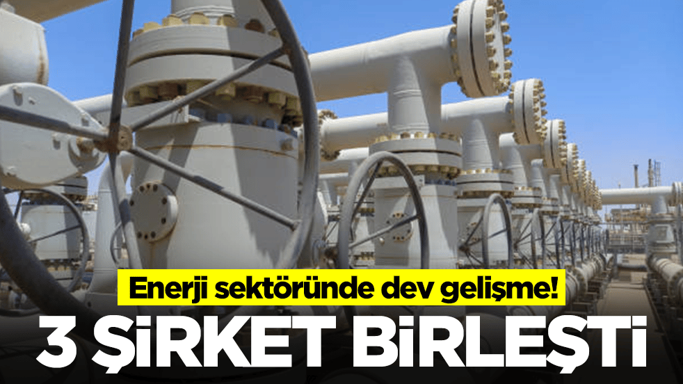 Enerji sektöründe dev gelişme: 3 şirket birleşti