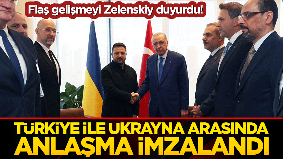 Flaş gelişmeyi Zelenskiy duyurdu! Türkiye ile Ukrayna arasında anlaşma imzalandı