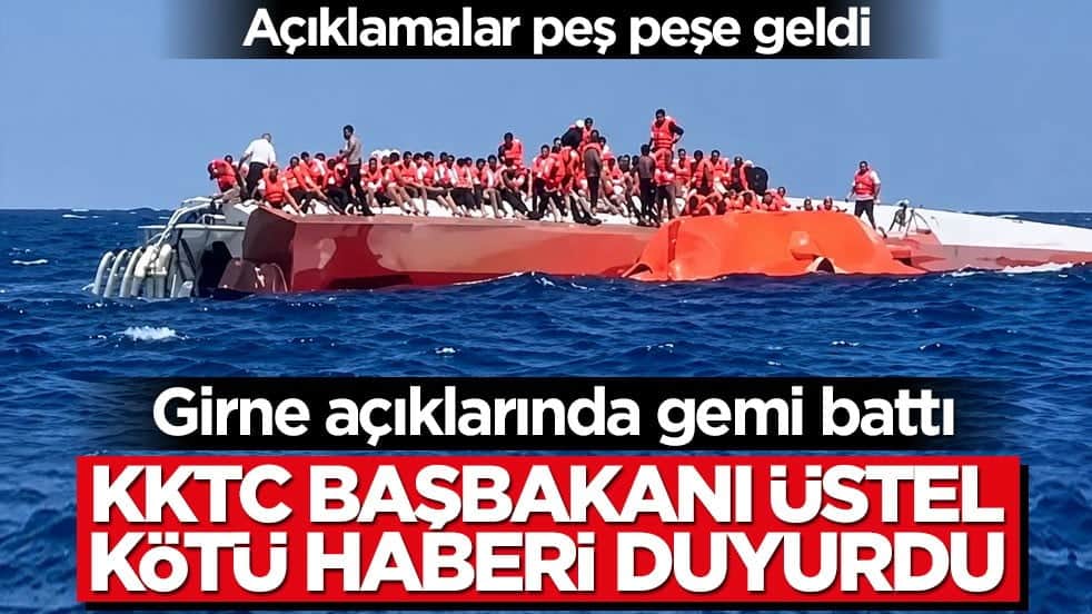 Girne'de alabora olan gemiden çok kötü haber