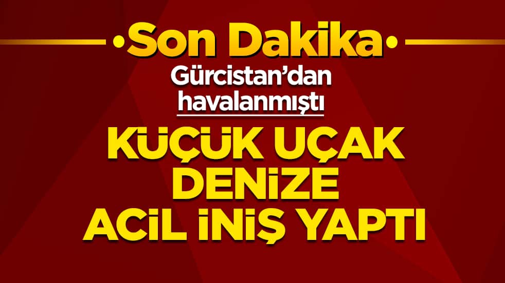 Gürcistan’dan havalanmıştı: Küçük uçak, Rize açıklarında acil iniş yaptı