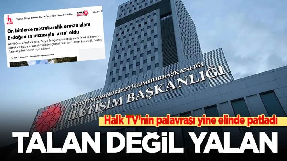 Halk TV’nin palavrası yine elinde patladı: Talan değil yalan!