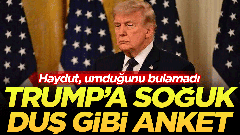Haydut, umduğunu bulamadı: Trump'a soğuk duş gibi anket!