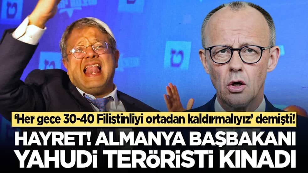 ‘Her gece 30-40 Filistinliyi ortadan kaldırmalıyız’ demişti! Hayret! Almanya Başbakanı Yahudi teröristi kınadı