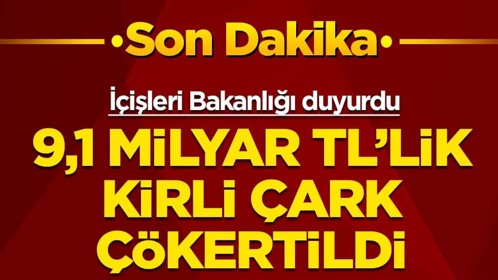 İçişleri Bakanlığı duyurdu! 9,1 milyar TL’lik kirli çark çökertildi: 53 şüpheli gözaltında