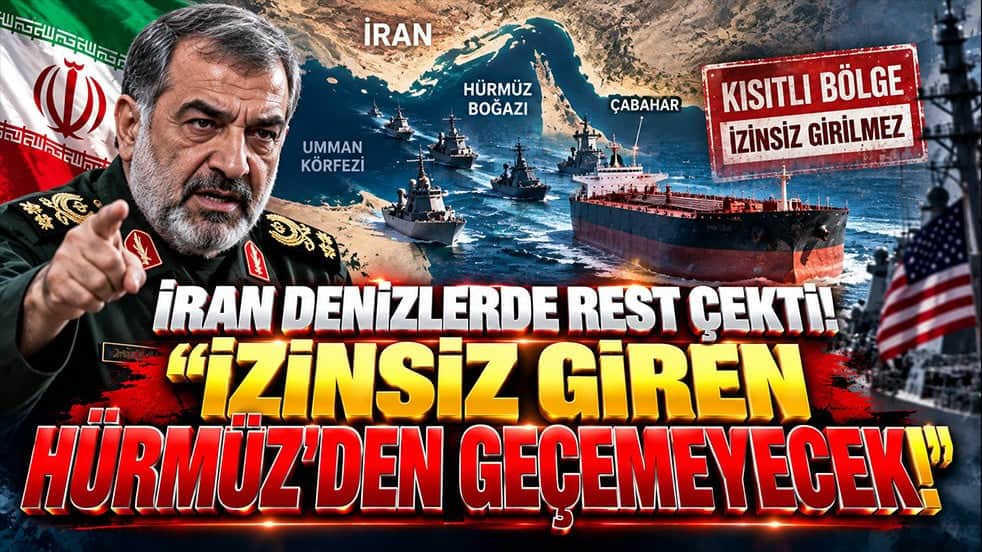 İran denizlerde rest çekti! "İzinsiz giren Hürmüz'den geçemeyecek"