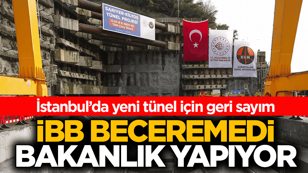 İstanbul’da yeni tünel için geri sayım! İBB beceremedi bakanlık yapıyor