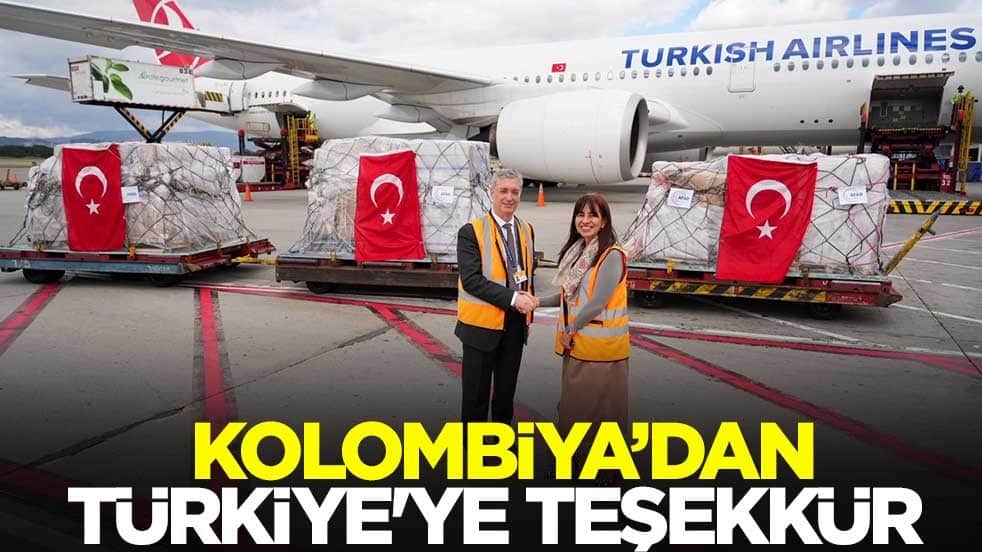 Kolombiya'dan Türkiye'ye teşekkür 