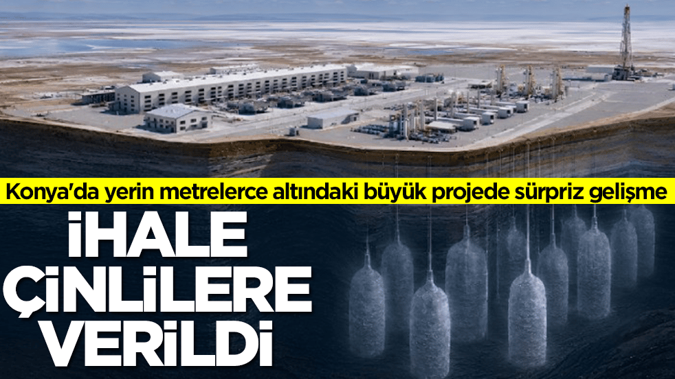 Konya'da yerin metrelerce altındaki büyük projede beklenmedik gelişme: İhale Çinlilere verildi