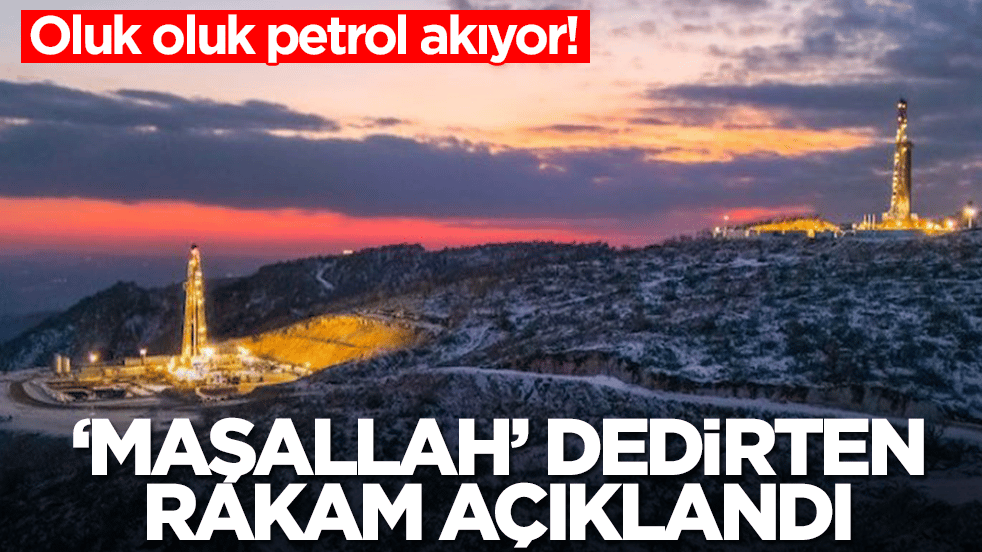Oluk oluk petrol akıyor: 'Maşallah' dedirten rakam açıklandı