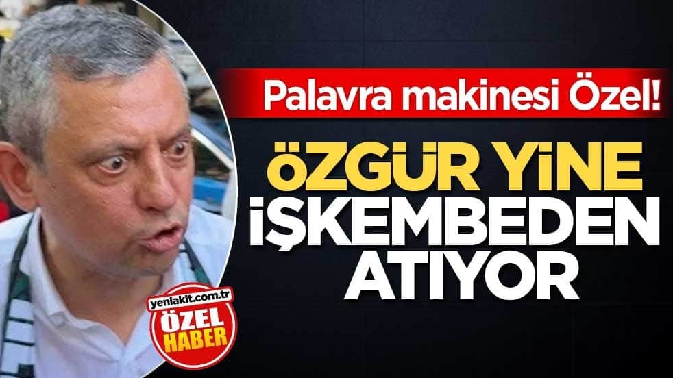 Palavra makinesi Özel! Özgür yine işkembeden atıyor