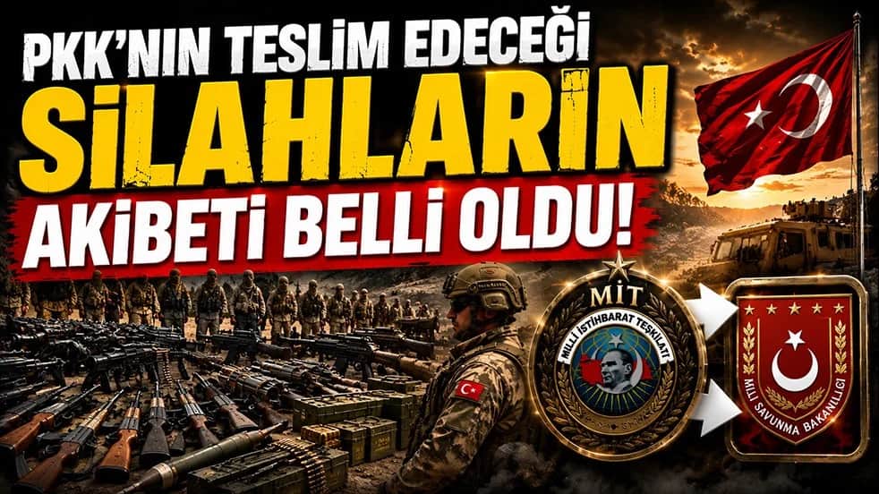 PKK'nın teslim edeceği silahların akıbeti belli oldu!