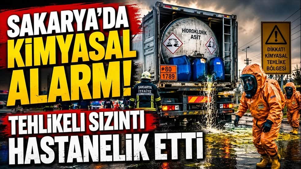 Sakarya'da kimyasal alarm! Tehlikeli sızıntı hastanelik etti