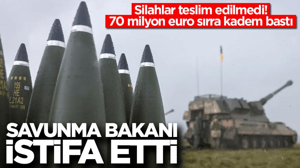 Silahlar teslim edilmedi, 70 milyon euro sırra kadem bastı: Savunma bakanı aniden istifa etti