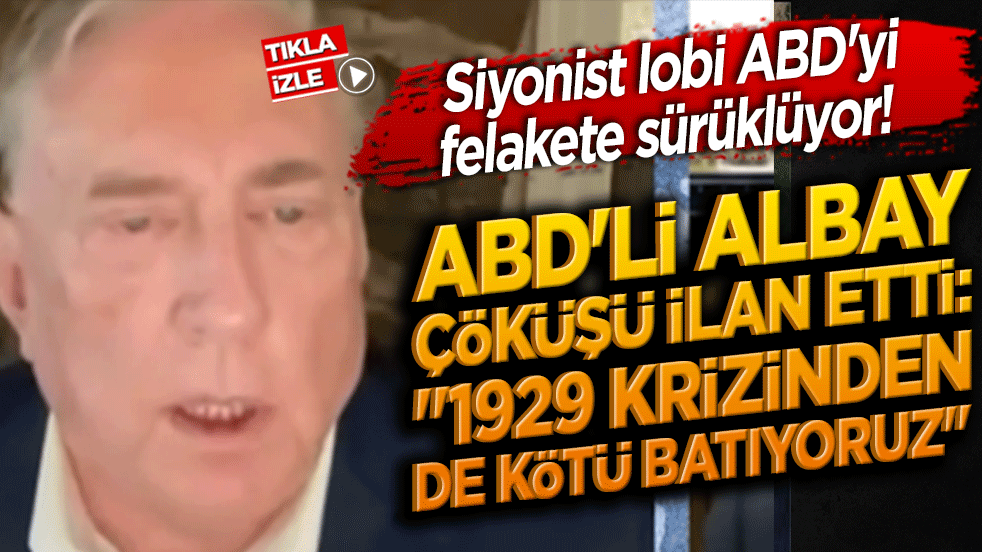 Siyonist lobi ABD'yi felakete sürüklüyor! ABD'li albay çöküşü ilan etti: