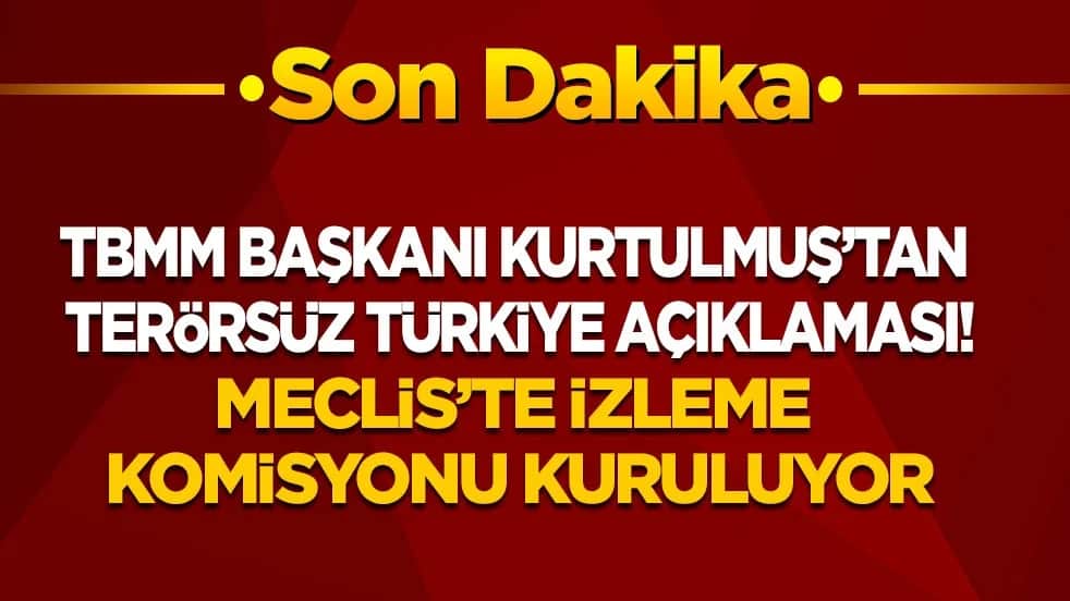 Son dakika! TBMM Başkanı Kurtulmuş’tan Terörsüz Türkiye açıklaması: Silah bırakıldığı teyit edilmeden yasa uygulanamaz