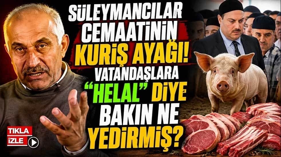 Süleymancılar cemaatinin Kuriş ayağı! Vatandaşlara "helal" diye bakın ne yedirmiş?