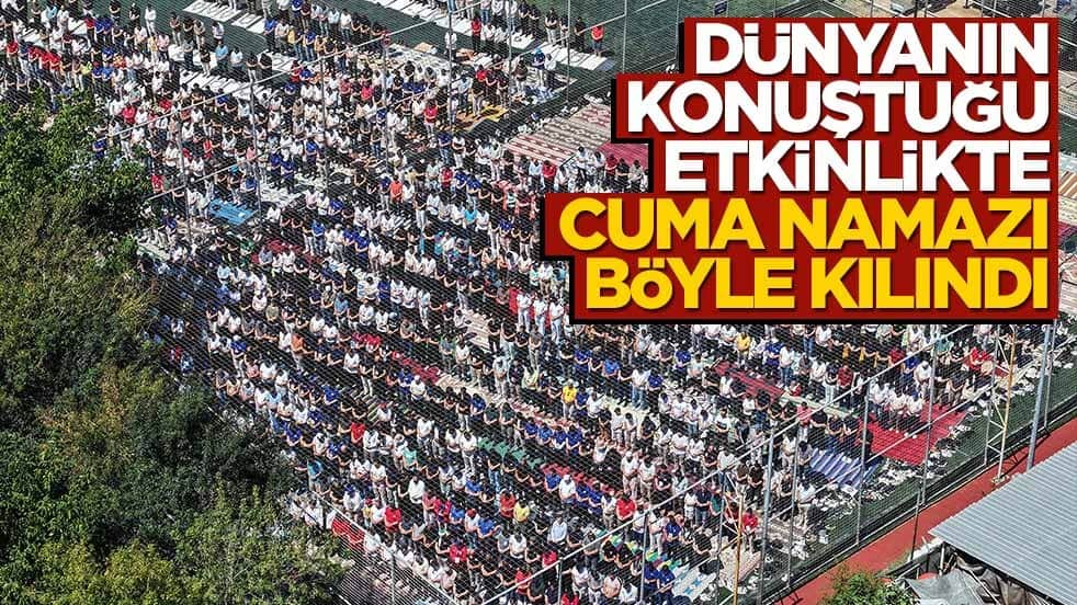TEKNOFEST Mavi Vatan'da cuma namazı böyle kılındı