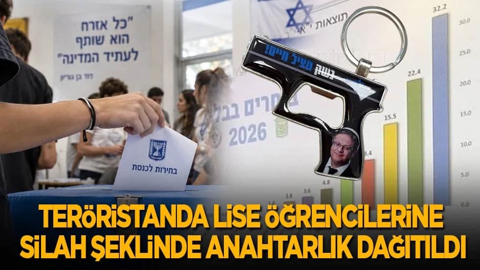 Teröristanda lise öğrencilerine silah şeklinde anahtarlık dağıtıldı