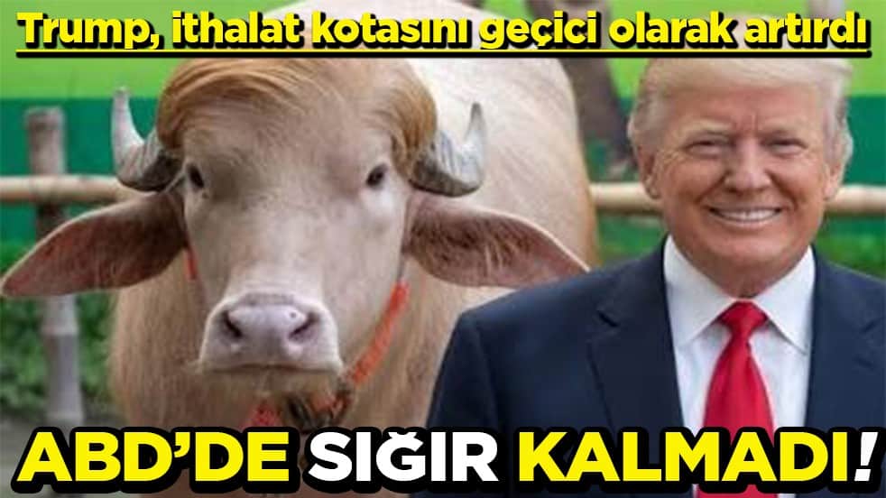 Trump, ithalat kotasını geçici olarak artırdı ABD’de sığır kalmadı